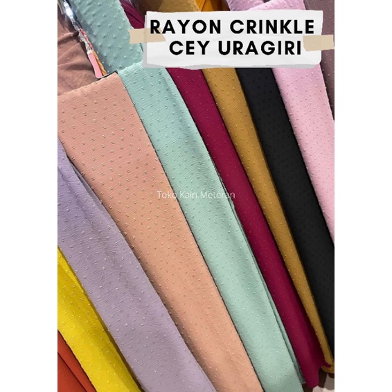 Kain Rayon CRInkle CEY Uragiri Airflow