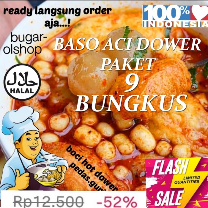 

- BARU baso aci boci dower paket 9 murah