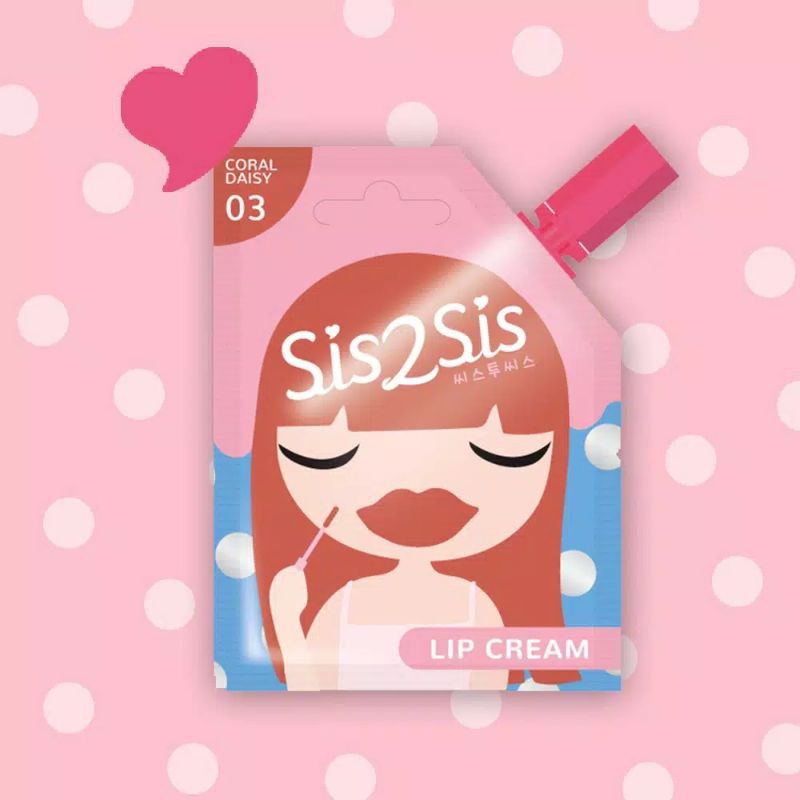 Sis2sis LIPCREAM 03 - CORAL DAISY