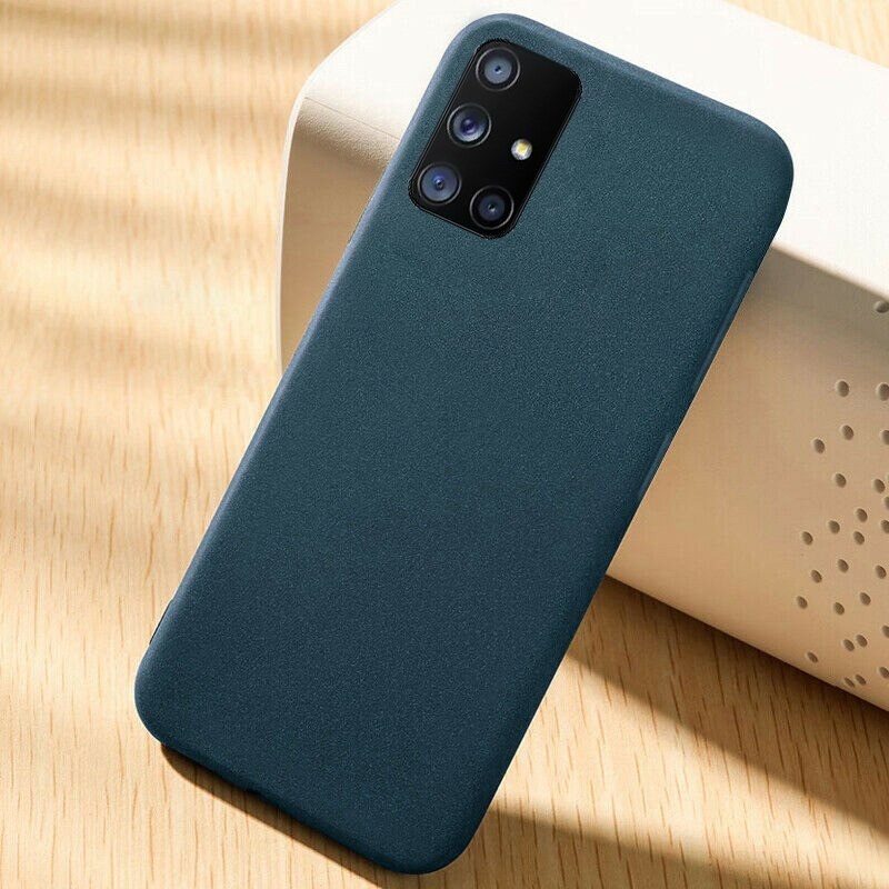 Soft Case Samsung M51 - Premium Matte Casing Handphone - Biru