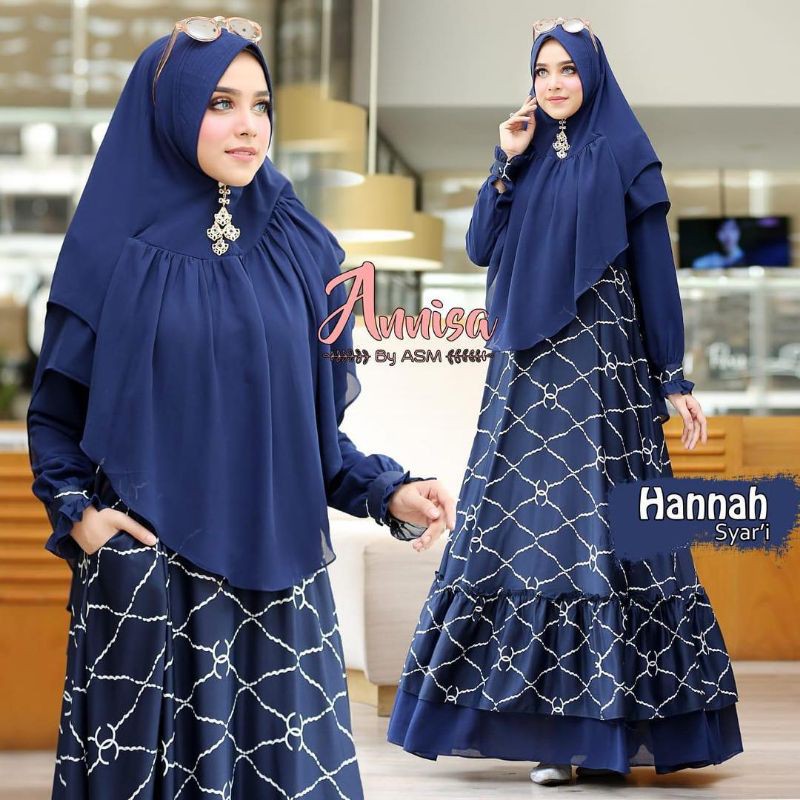 gamis set brand annisa syar'i by asm Preloved