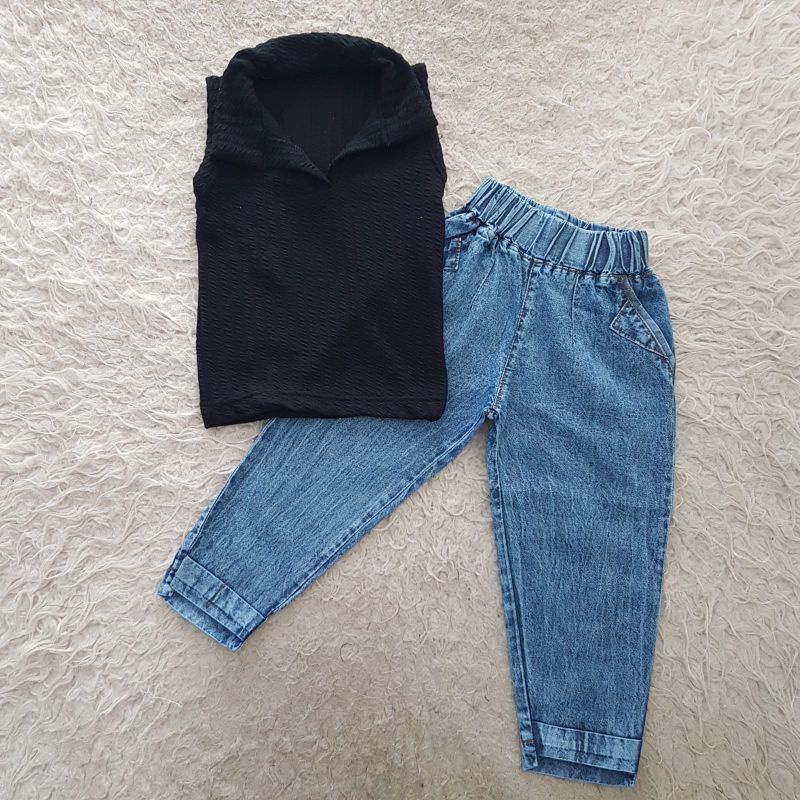 Baju Anak Anak Perempuan Knit jeans pants