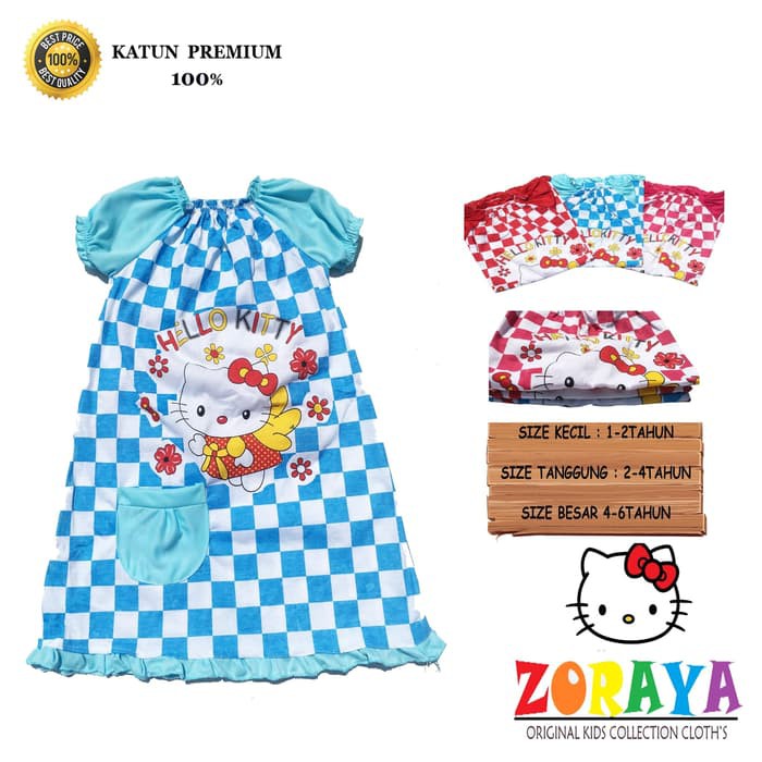  Baju  Catur  Hello Kitty BAJUKU