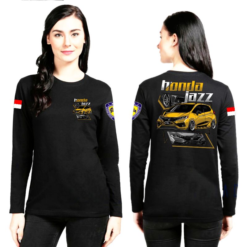 Kaos Honda Jazz Lengan Panjang / Baju Kaos Honda Jazz Club Indonesia