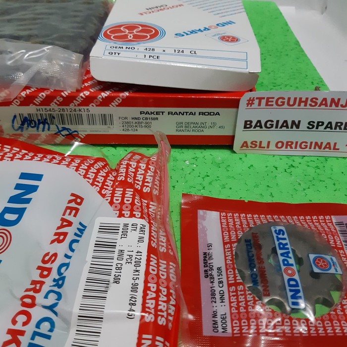gir set / gear set honda cb150r cb 150r asli indoparts