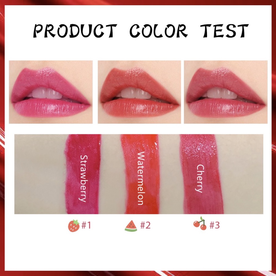 Lip Cream Matte Lipstick Cair Tahan Lama Anti Air Lip Tint 3 Warna SA005