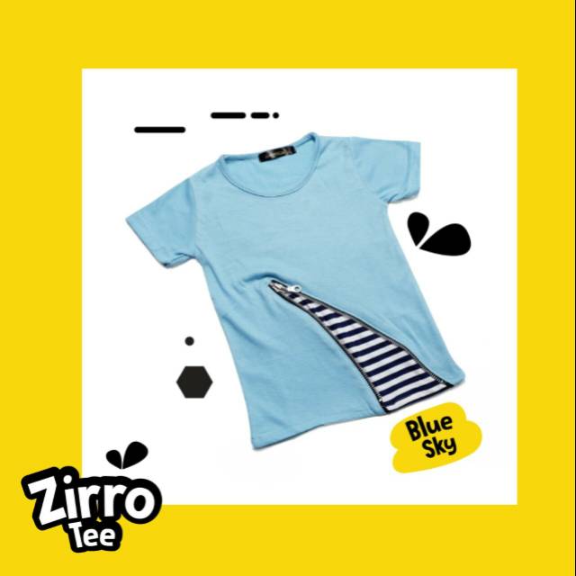 Kaos Atasan Anak Laki Salur Zirro Tee Bluesky