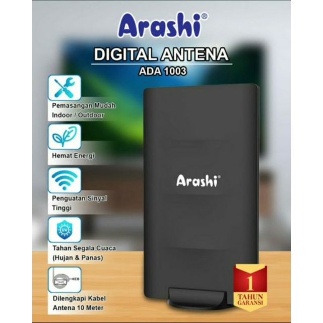 antena digital ARASHI ADA 1003 - garansi 1 tahun - indoor outdoor function