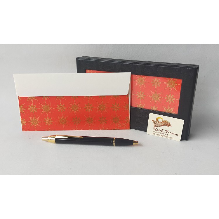 

2LUSIN PERBOX AMPLOP ENVELOPE PREMIUM BERKELAS SERBAGUNA BATIK HANDMADE MOTIF BATIK TRUNTUM MERAH