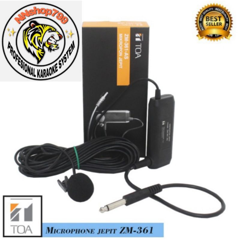 Mic jepit kabel TOA ZM 361 AS Mic jepit TOA ORIGINAL