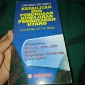 

undang-undang kepailitan dan penunjang kewajiban pembayaran utang