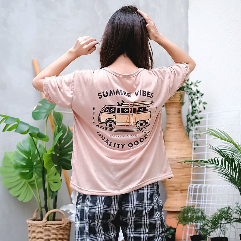 Arifirn Kaos Wanita Oversize Summer Vibes (LD 106 P 65)