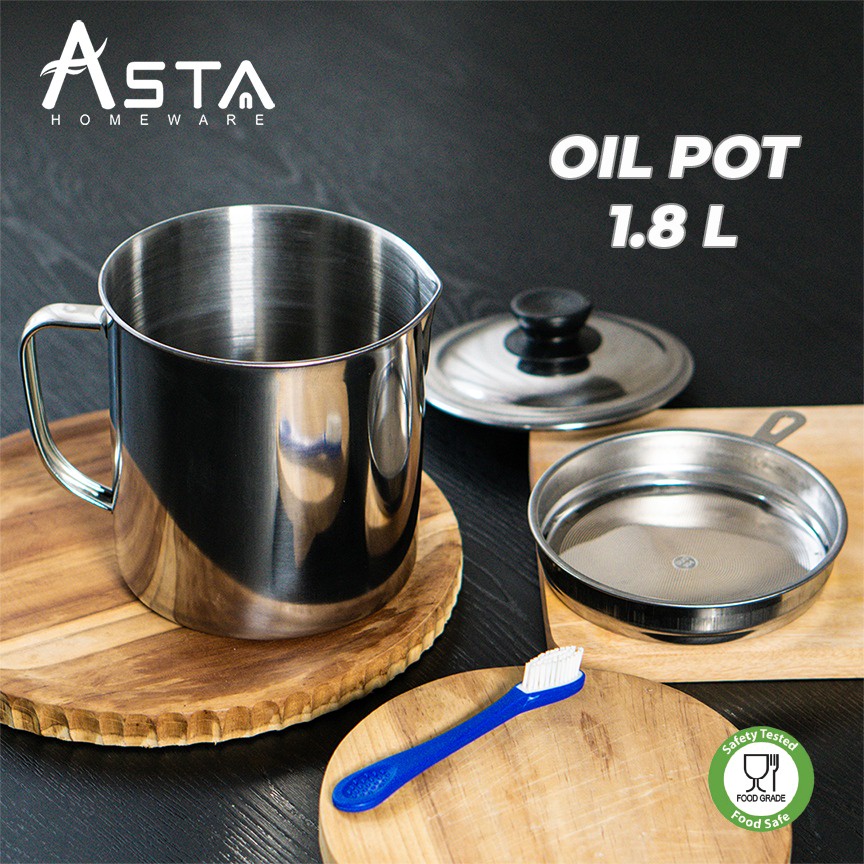 Jual Asta Wadah Saringan Minyak 18 Liter Oil Pot Indonesiashopee Indonesia 8539