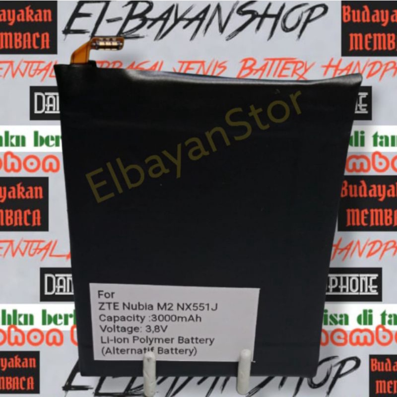 Batrai Alternatif For ZTE Nubia M2 NX551J Batre ZTE Nubia M 2 Baterai Z11 Persamaan Battery