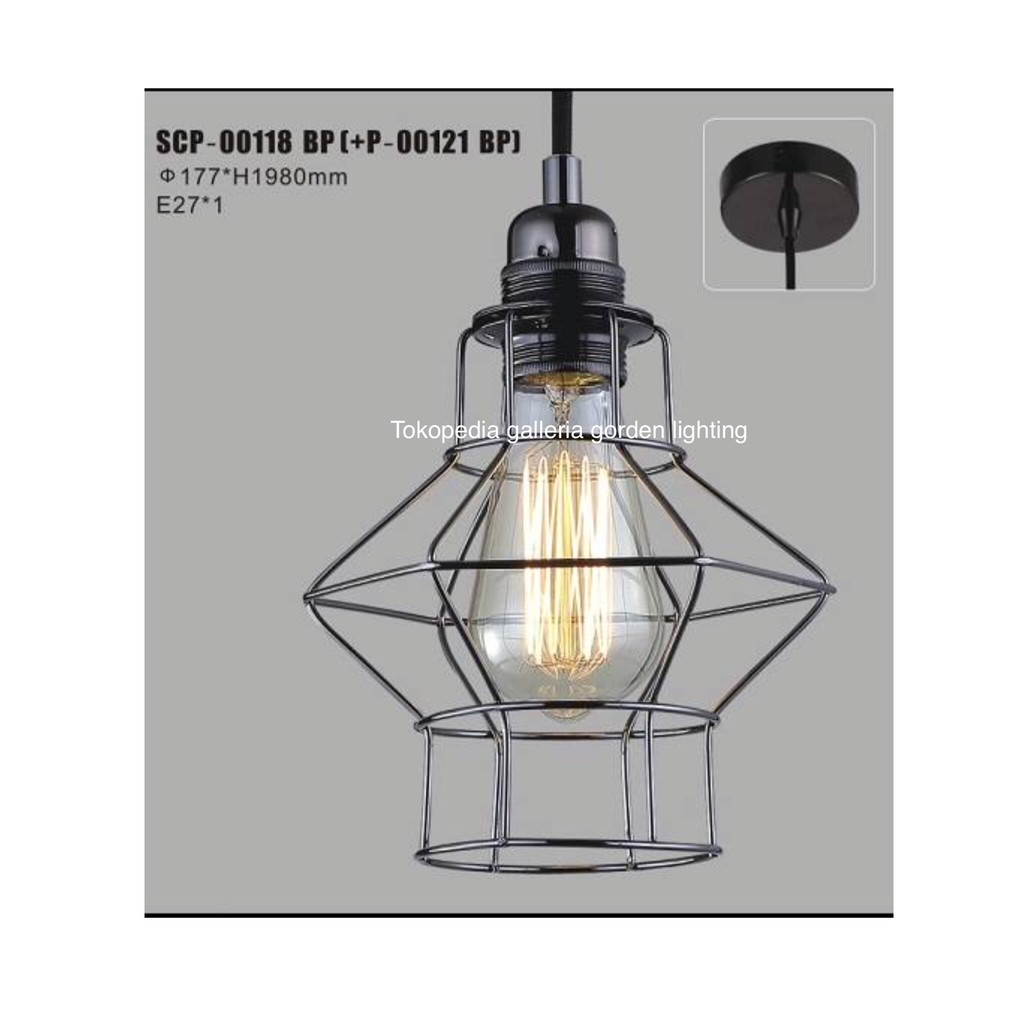 Lampu Gantung Hias Dekorasi  Vintage Cafe  00118 120bp 