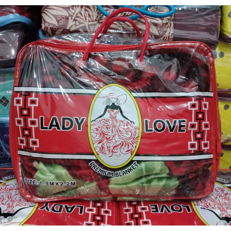 Selimut Lady Love LadyLove Jumbo Ukuran 180x210 cm Panel Halus Dan Tebal Kualitas Premium