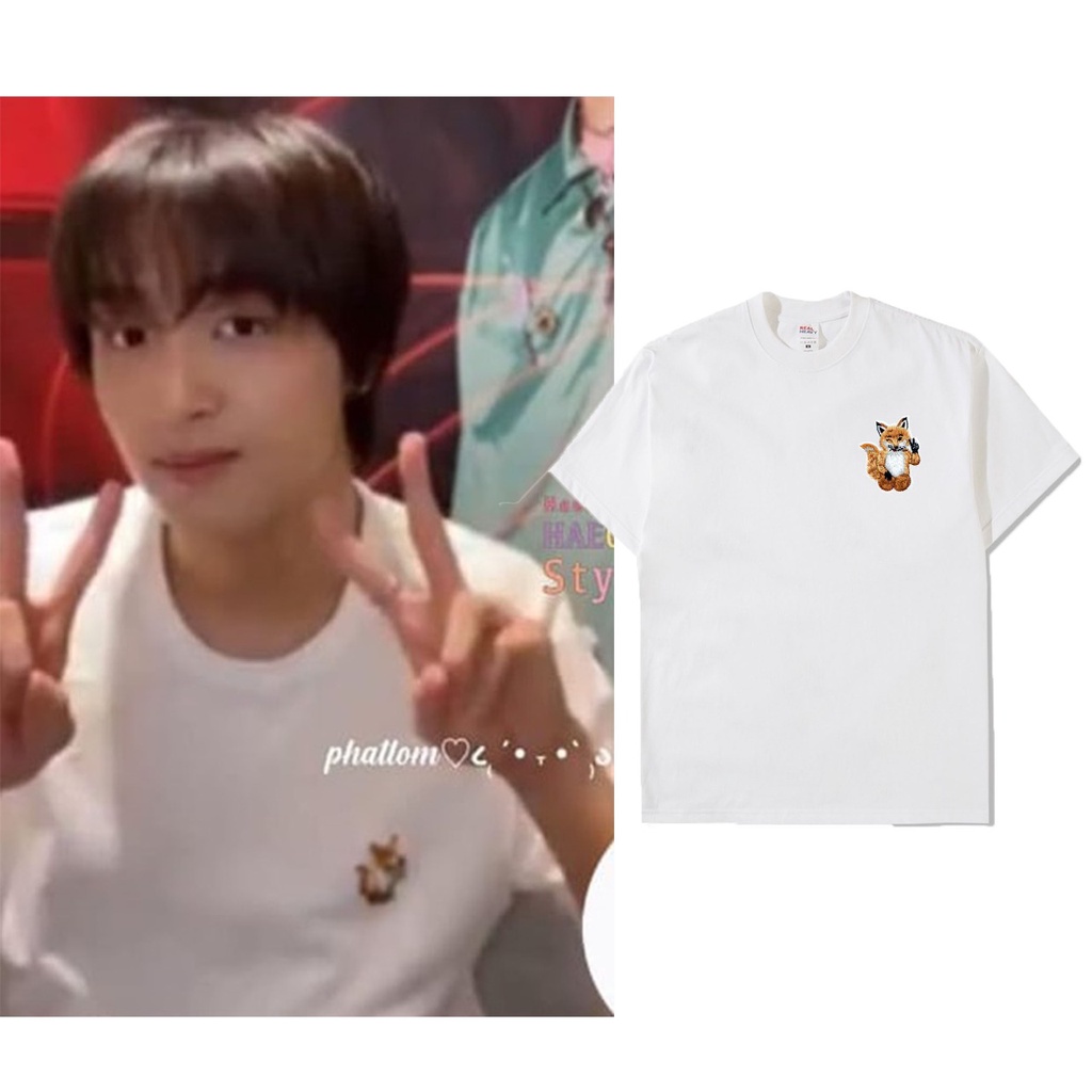 Kaos nct haechan logo fox