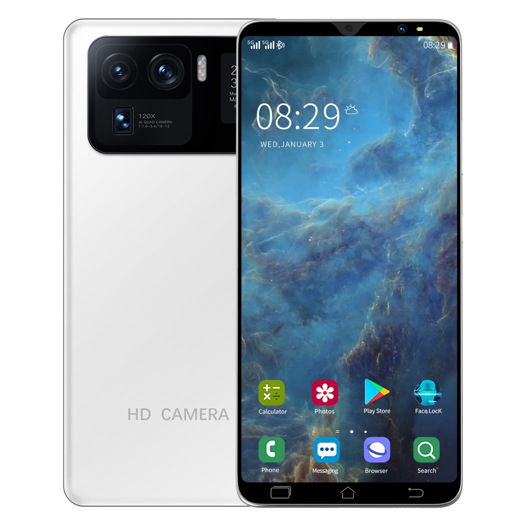 Xiaom! Redm! 11 (6GB+128GB) IP67 8MP Quad Kamera 4800mAh 6.1 inc FHD+ DotDisplay Garansi Resmi-putih