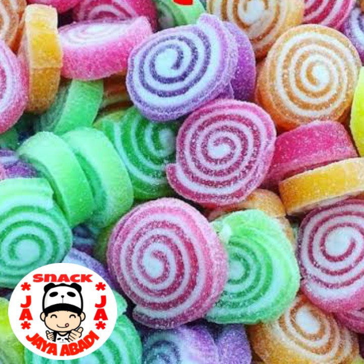 

Permen Jeli Thailand / Fruit Jelly Roll Candy / Jelly Rol Lingkaran Circle