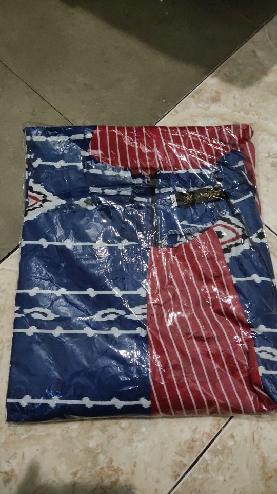 Tunik Kombi Salur Faresa Atasan Batik Kerja Modern Kasual Elegan