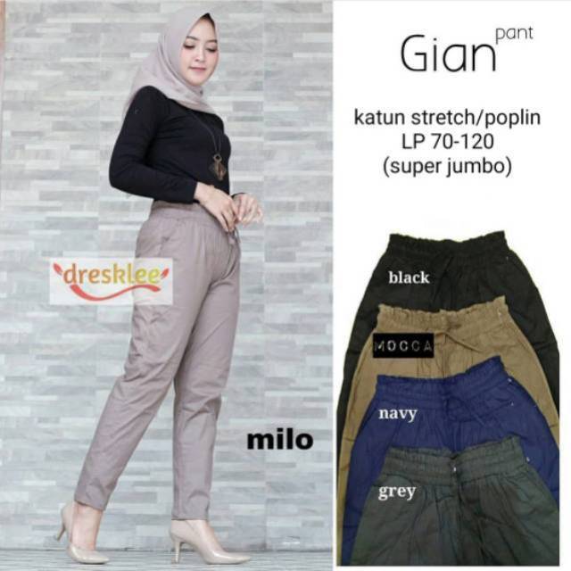 BASIC PANTS (XXL) katun stretch //JF466