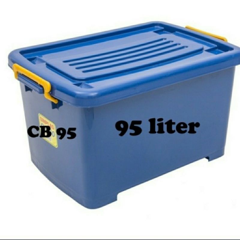 Container Box Sinplas 95 Liter - CB 95 + Roda Gojek Grab Only