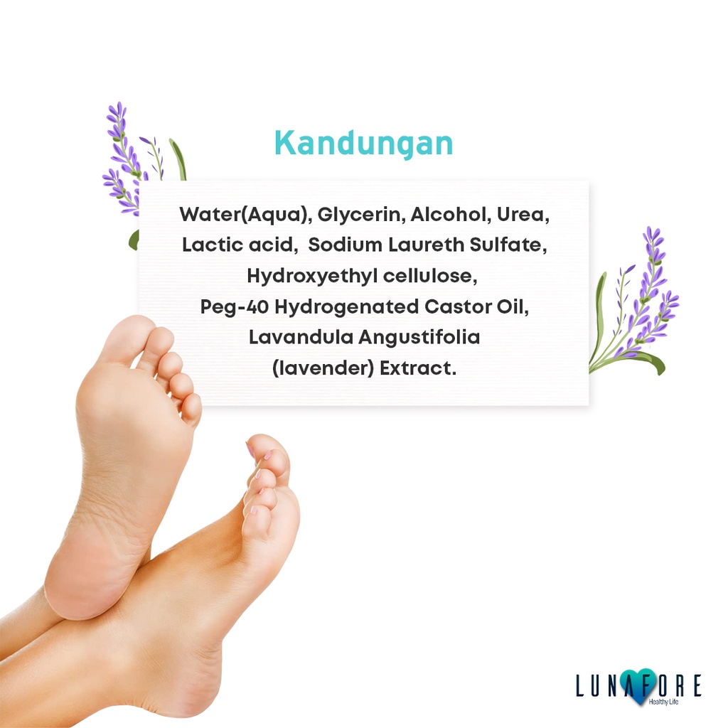 Foot Peeling Mask - Lunafore - Exfoliating - 1 Pasang - Exfoliate - Exfoliator - Masker Kaki