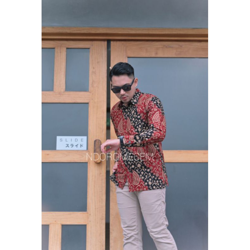 batik moscrem slimfit katun furing