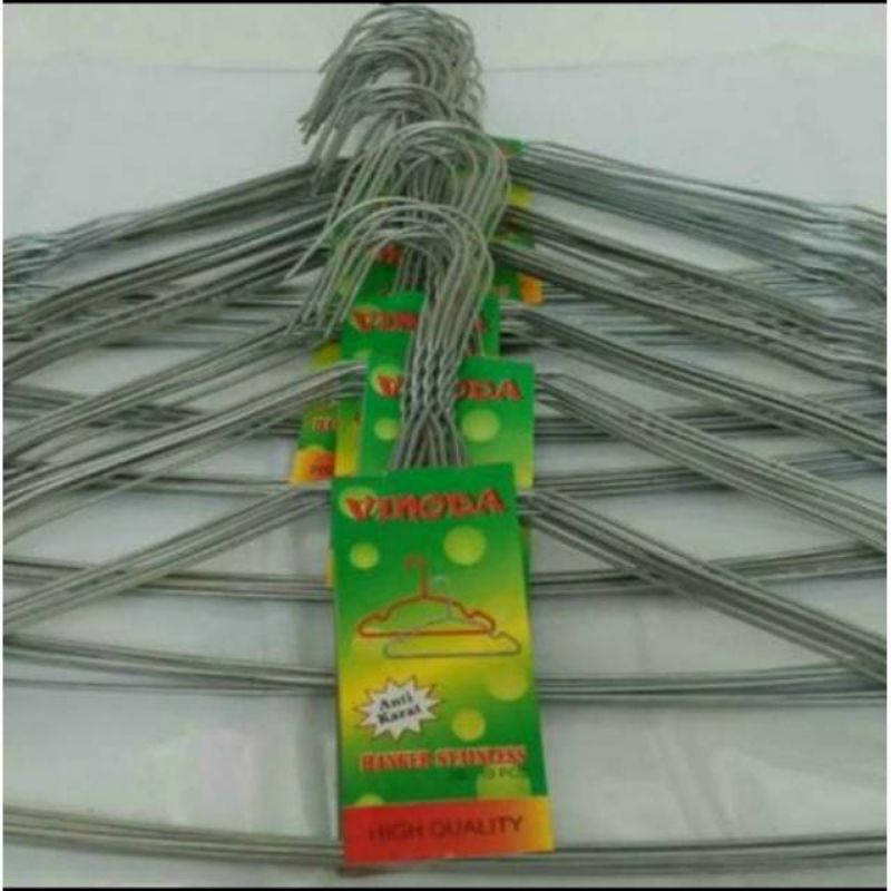 Gantungan Baju , Gantungan Baju kawat , Hanger Baju Laundry 10 pcs