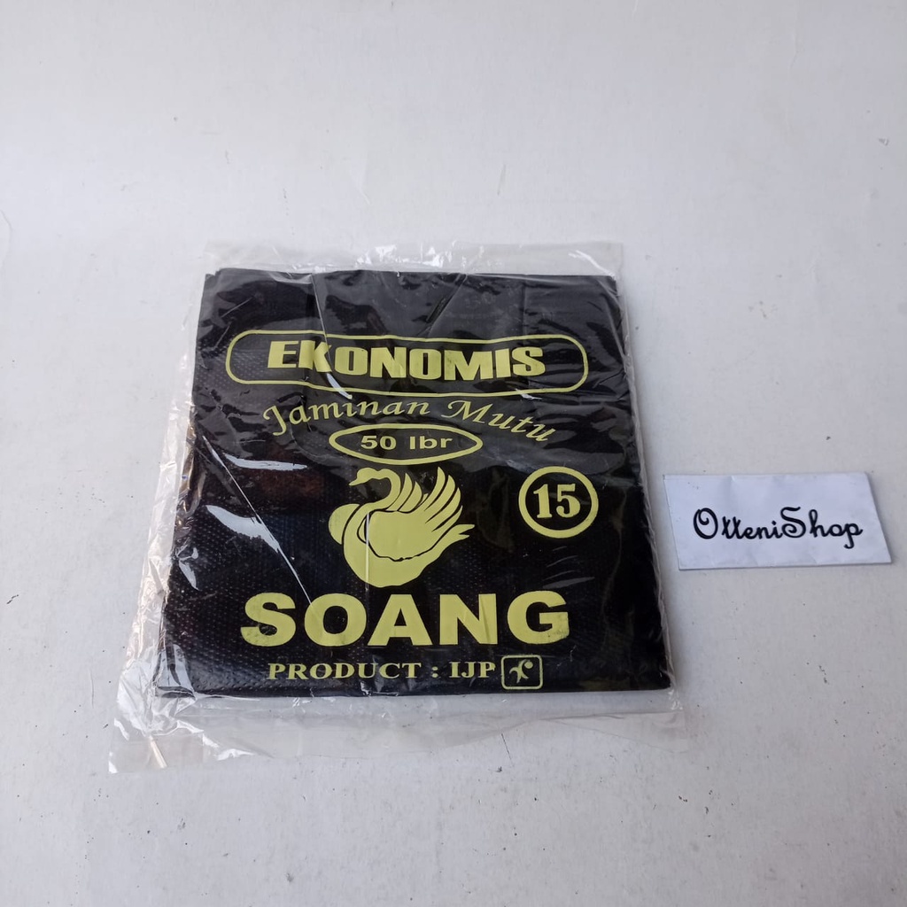 Plastik kantong eko hitam kecil ukuran 15 soang murah plastic asoy multifungsi kresek belanja asoi s