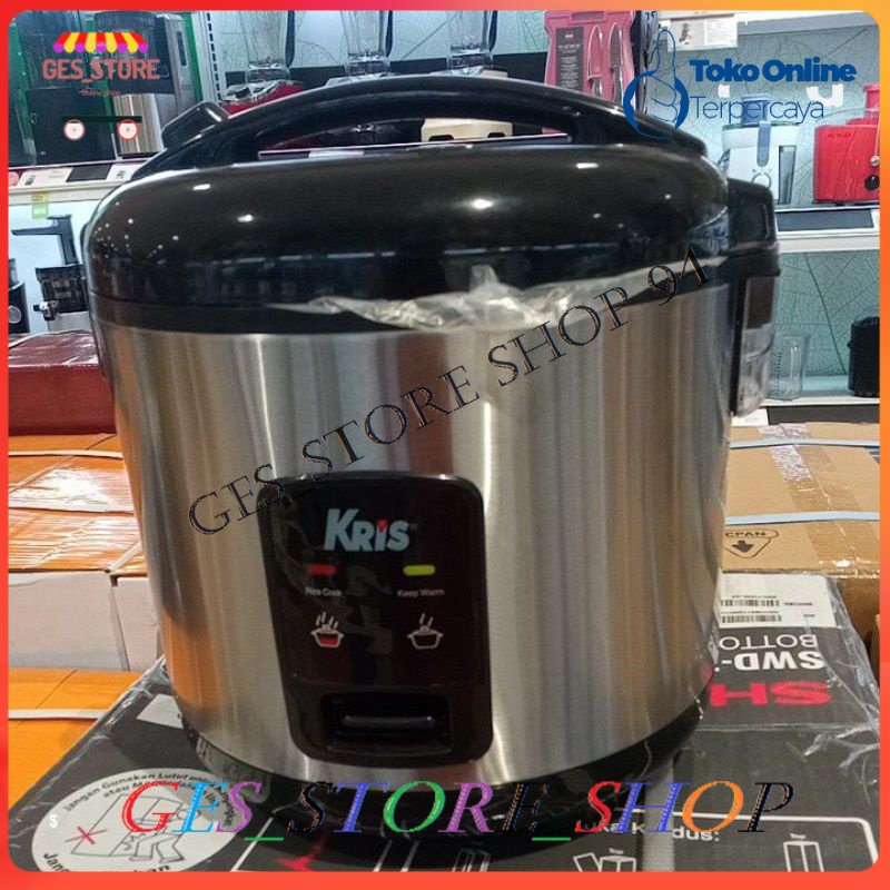 Kris Rice Cooker 1.8 Ltr - Silver/pemanas nasi 1.8 liter