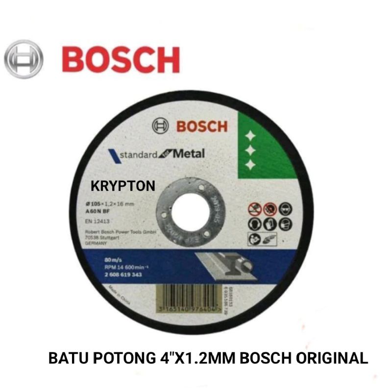 MATA GERINDA / BATU POTONG 4&quot;X1.2MM BOSCH 100% ORIGIINAL