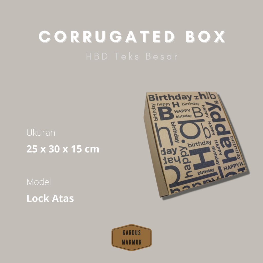 

Kotak kado ulang tahun besar tulisan happy birthday untuk bungkus hadiah