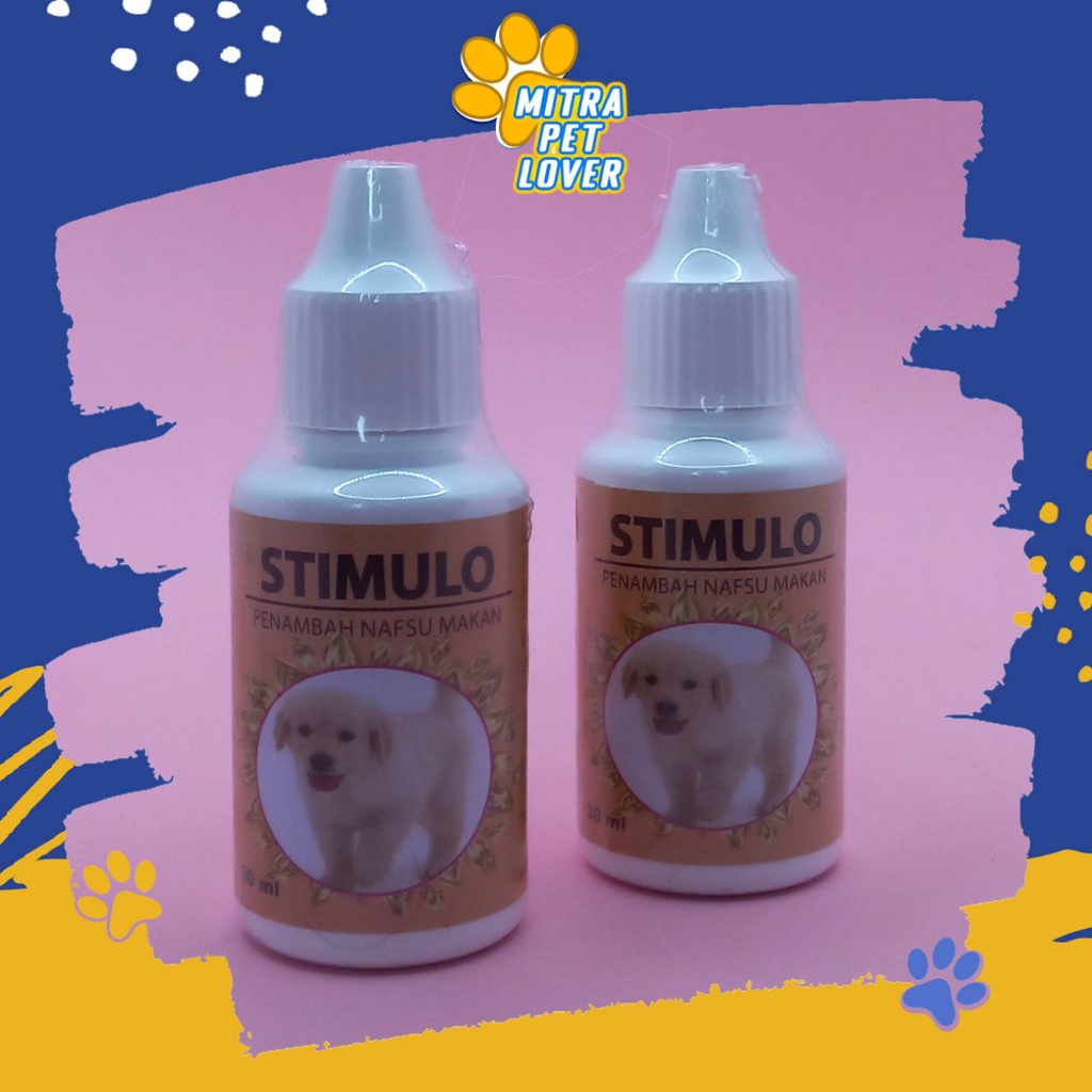 VITAMIN NAFSU MAKAN ANJING - STIMULO DOG 30 ML ORIGINAL - SUPLEMEN PENGGEMUK DOG PUPPY GEMUK AMAN AMPUH IMUN SEHAT ANTI STRESS STRES PET ANIMAL HEALTHCARE AND VETERINARY TAMASINDO OBAT KESEHATAN DAN VITAMIN TERNAK HEWAN BINATANG PELIHARAAN MITRAPETLOVER