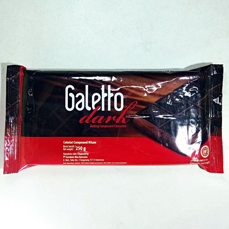 

Galleto Dark Compound - Coklat Batang 250gr