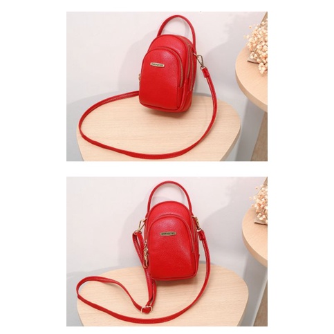 Tas Selempang Bahu Wanita Kecil Sling Bag Mini Lucu Semi Kulit Premium Tas jingjing