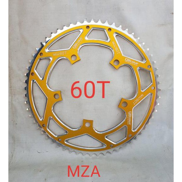 Chainring 60T BCD 130mm - Chain Ring Sepeda Lipat Roadbike Warna Gold