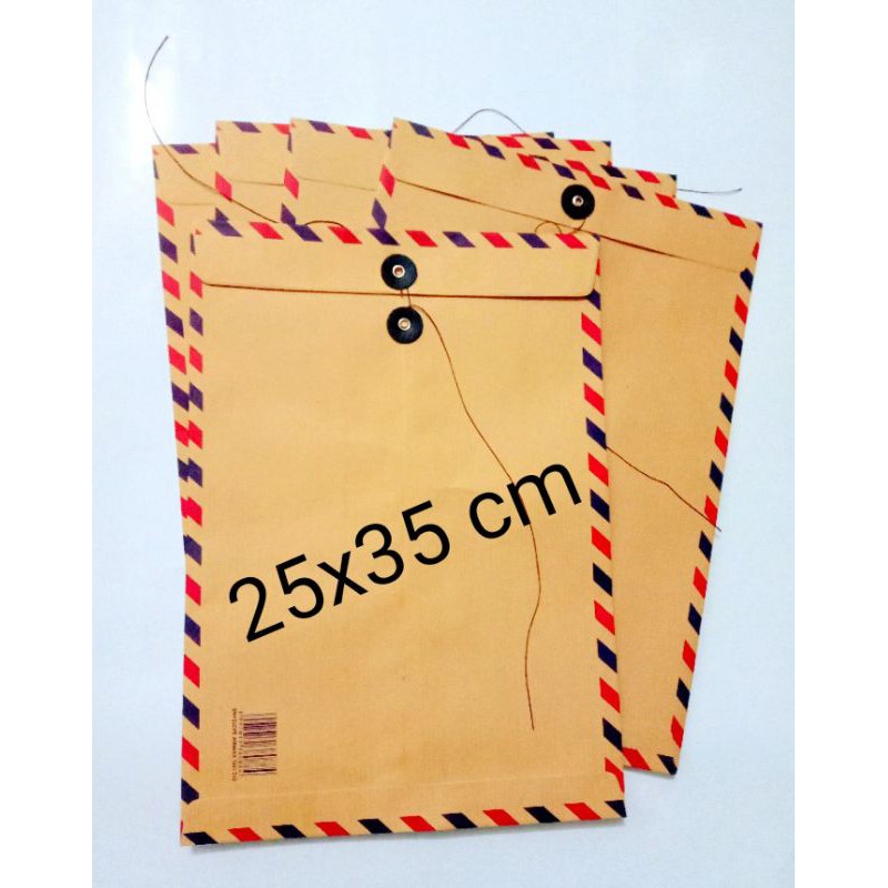 

Amplop coklat tali air mail 310 folio-10 pcs