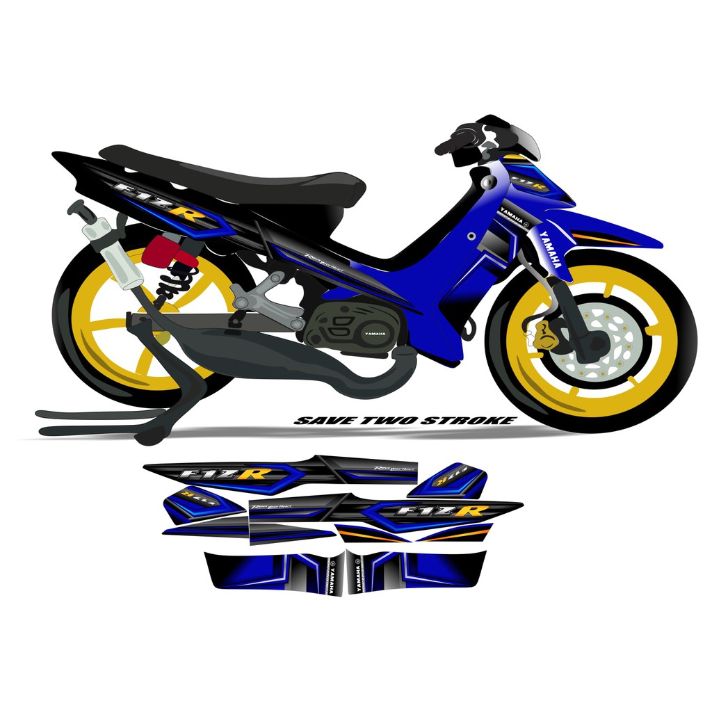 striping fizr biru hitam