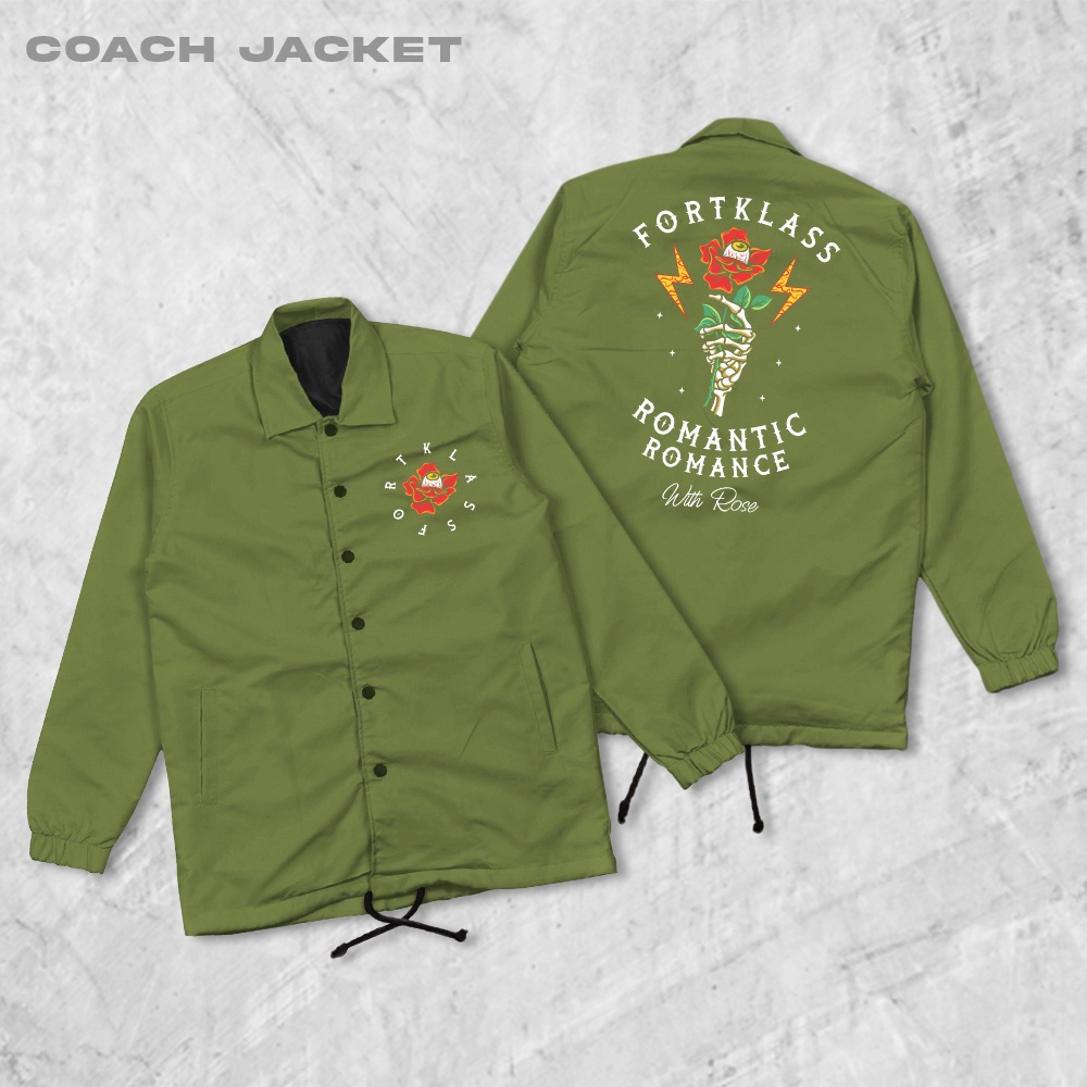 Fortglass Rosie Coach Jaket Pria Outwear Unisex Parasut