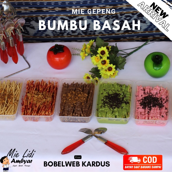 

MIE LIDI BUMBU REMPAH KEMASAN BOX 500ML/mie lidi lumer/mie lidi bumbu basah/mie lidi manis/mie lidi