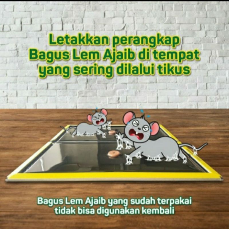 Lem Perangkap Tikus Siap Pakai Cap Bagus 70Gr