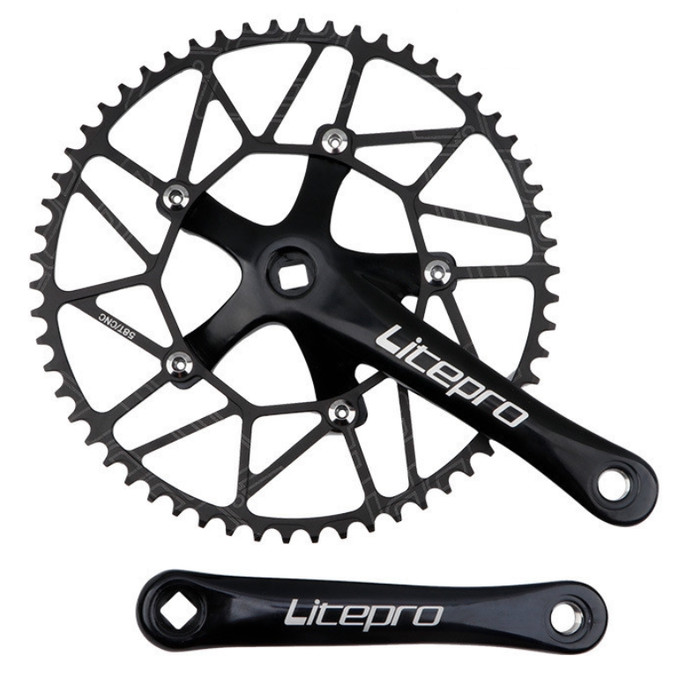 CRANK LITEPRO 56T 58T BCD 130 - 58T, HITAM