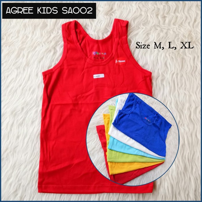 Kaos Dalam Anak AGREE KIDS SA 002 | Singlet Anak | Pakaian Dalam