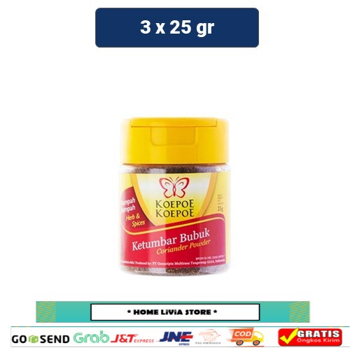 

Koepoe Koepoe Ketumbar Bubuk 3 x 25 gr