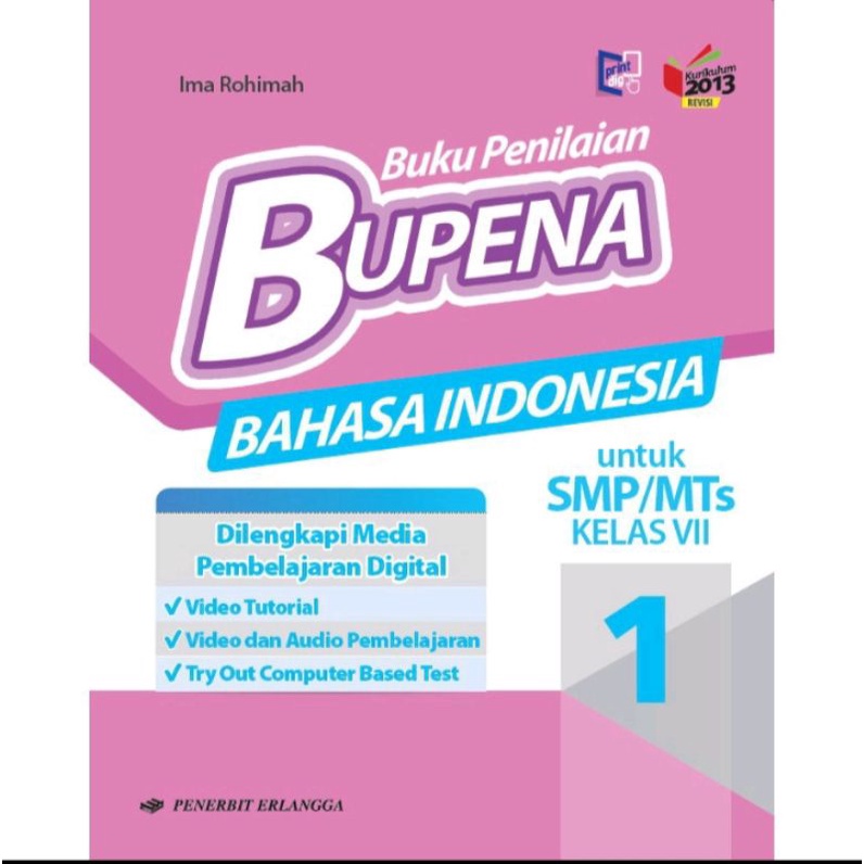 

Bupena Bahasa Indonesia SMP kelas 7 Erlangga K13 Revisi