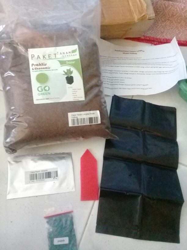 Paket Berkebun Tanam Polibag Sayuran Pg Kdr