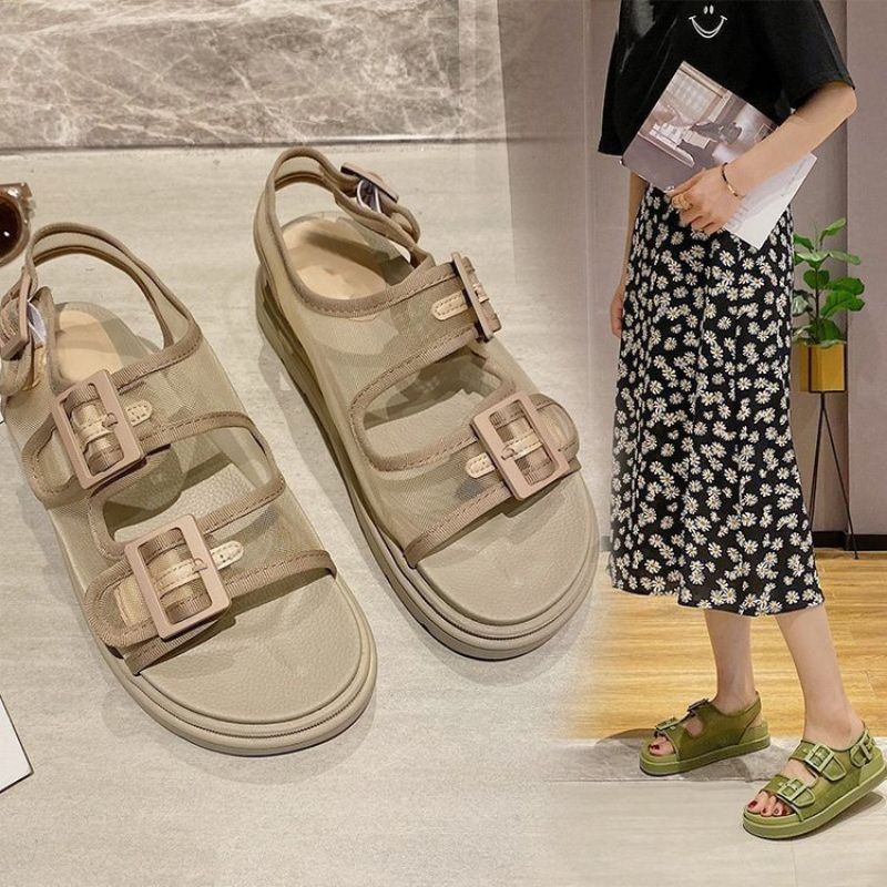 NF9203 - Sandal Tali Double Strap Fashion Wanita Import 2023