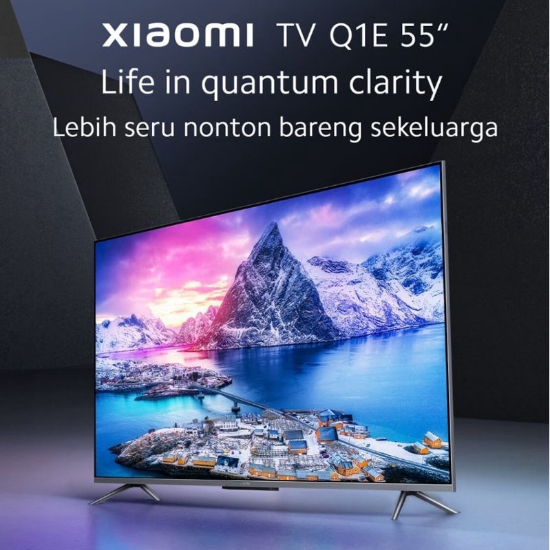 Xiaomi TV Q1E Android TV Digital TV QLED 55 inch 4K UHD Garansi Resmi