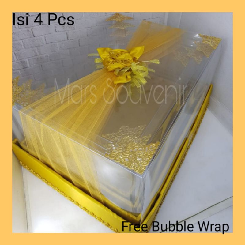 

Box Hantaran Seserahan Mika Tile Gold 1 Set Isi 4 Box -